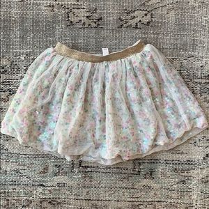 Rainbow sequin tutu skirt